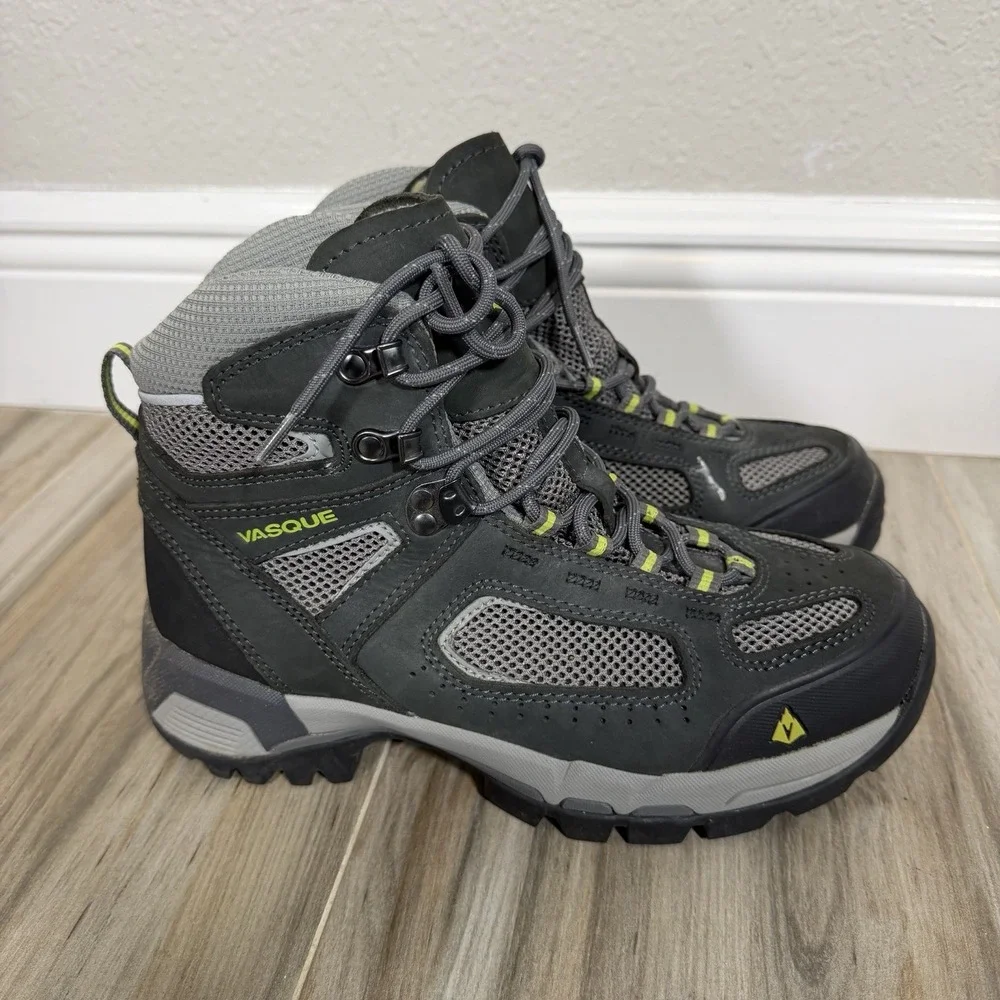 Vasque 7481 Breeze 2.0 Gray Mid Hiking Trail Boot Women's ‎ 8.5 M Outdoor Vibram